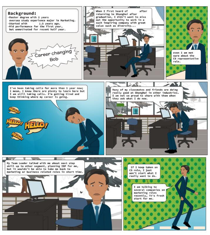 Customer-Agent Comic Dialogue